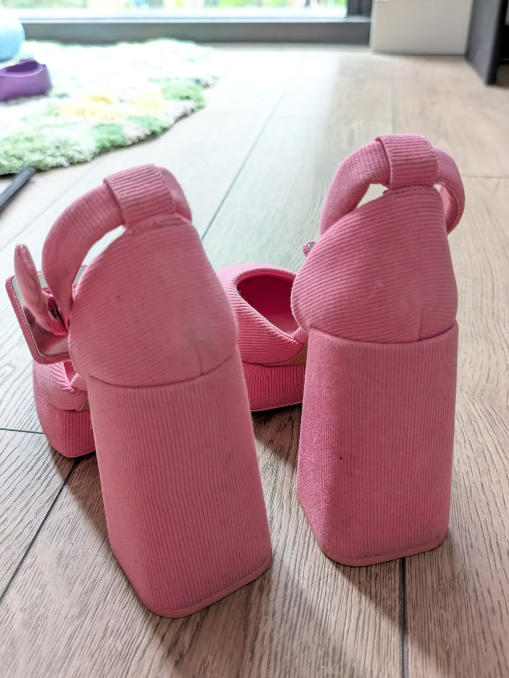 Charles & Keith Pink Platform Heels